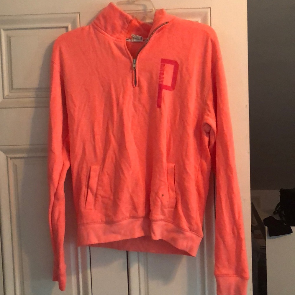 PINK Victoria’s Secret Peach Quarter ZIP